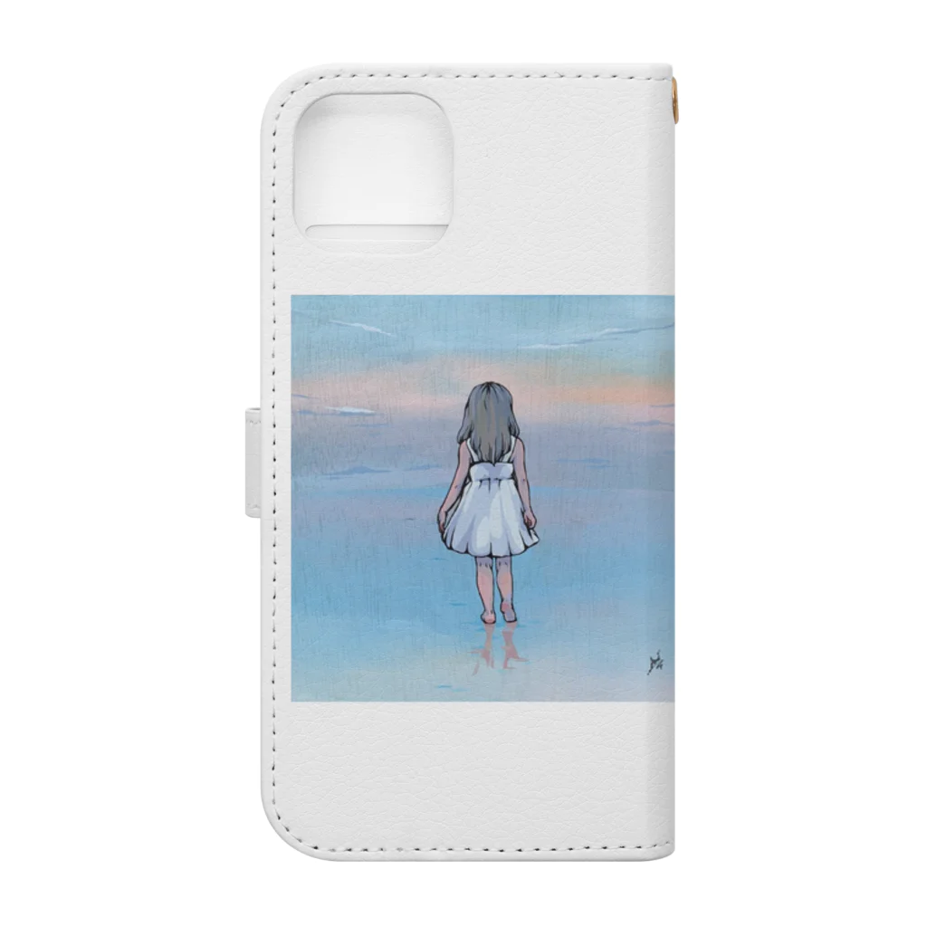 CherryBlossomのチェリーブロッサム＆あみちゃん Book-Style Smartphone Case :back