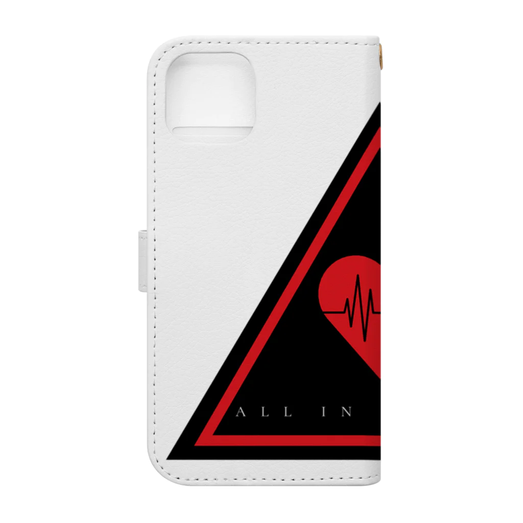 ALL IN MY LIFE coのオールインマーカー Book-Style Smartphone Case :back