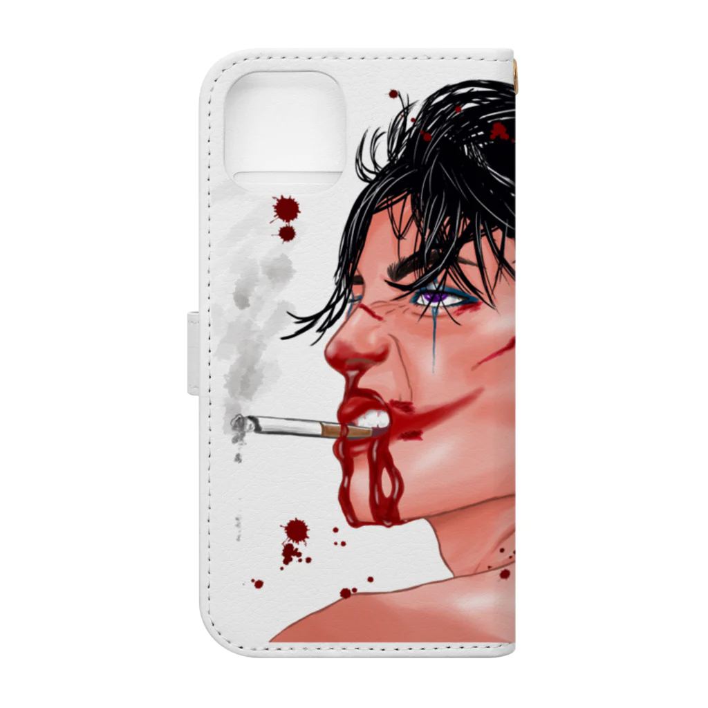 e_nの人生こんなもん Book-Style Smartphone Case :back