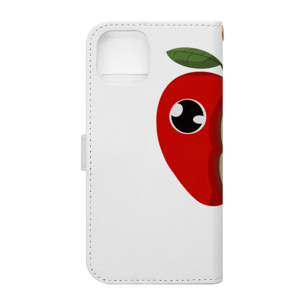 えりすん(Erisun)のフルロボ りんご Book-Style Smartphone Case :back