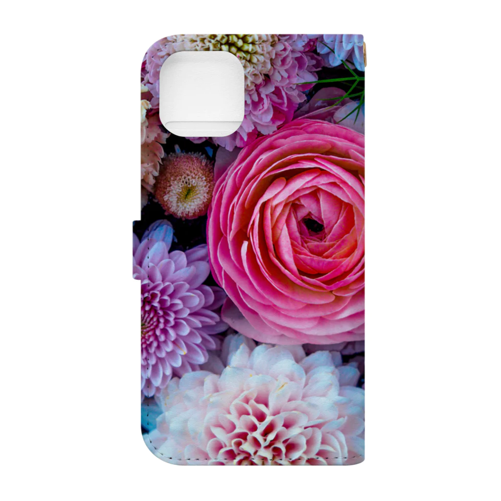 ackey-photoのPink Rose Book-Style Smartphone Case :back