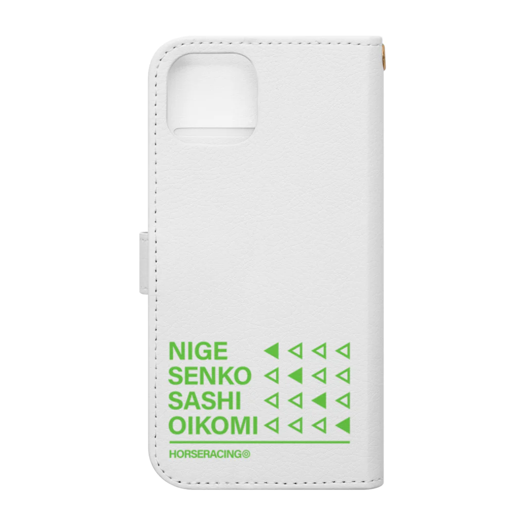 KAWAGOE GRAPHICSの競馬の脚質 Book-Style Smartphone Case :back