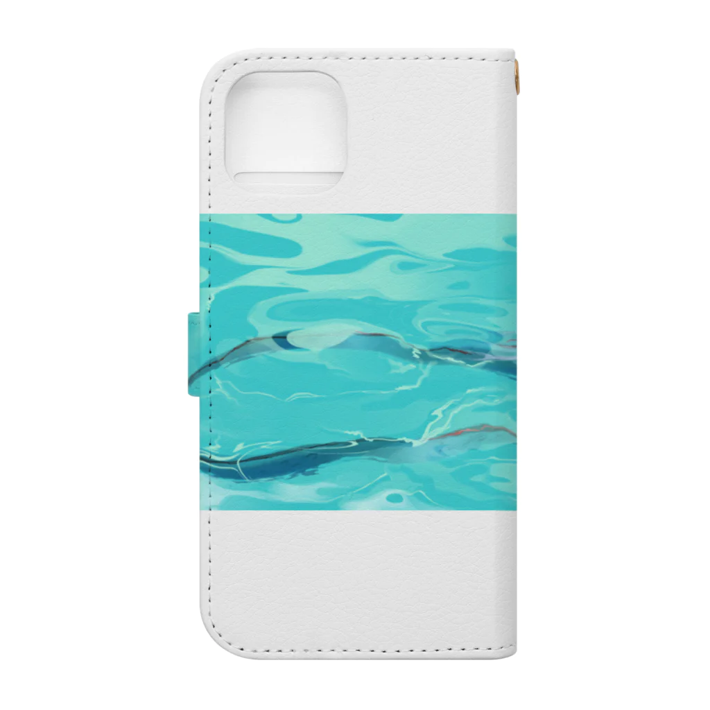 UmiUchiの人魚と少女 Book-Style Smartphone Case :back