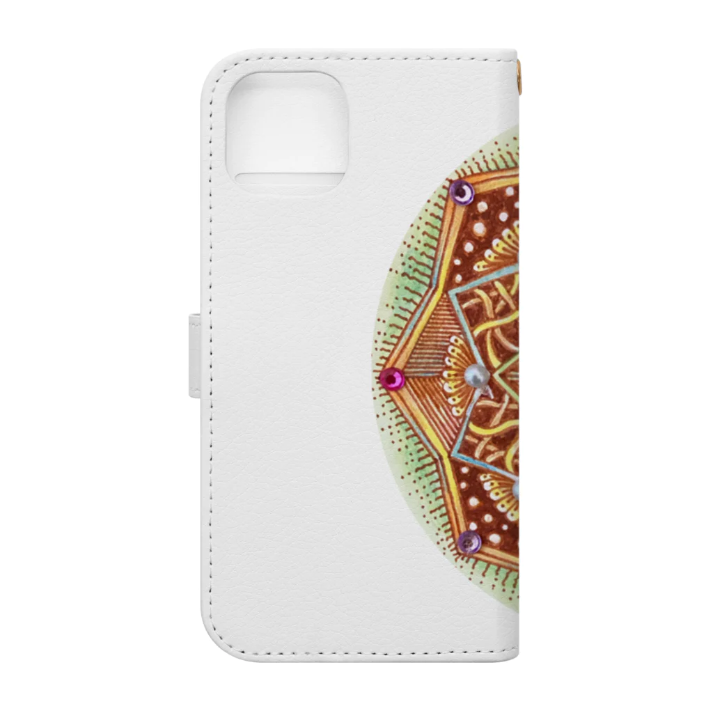 じぱんぐる-zipangle-のmandala-ゆめ Book-Style Smartphone Case :back