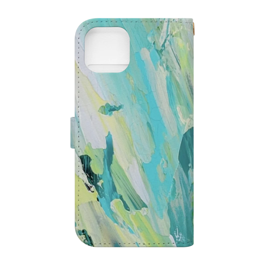 ENAgARTの『 廻光流天 』 Book-Style Smartphone Case :back