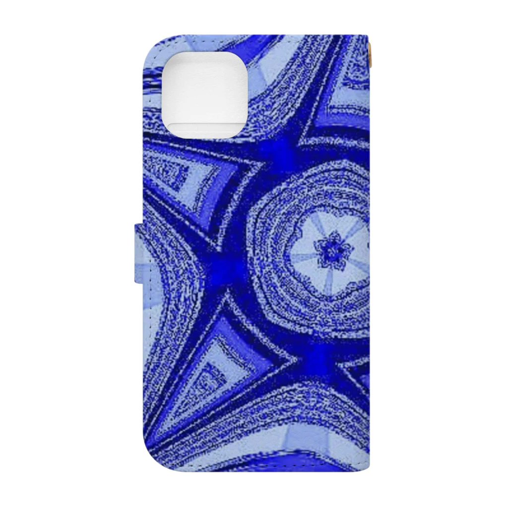 Anna’s galleryのBlue Star Book-Style Smartphone Case :back