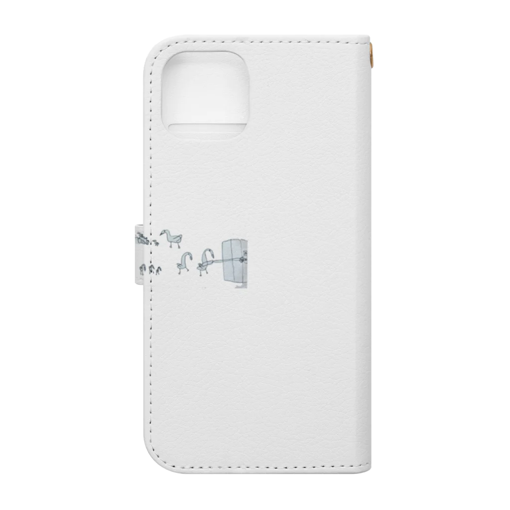 konatsusaのbird family Book-Style Smartphone Case :back