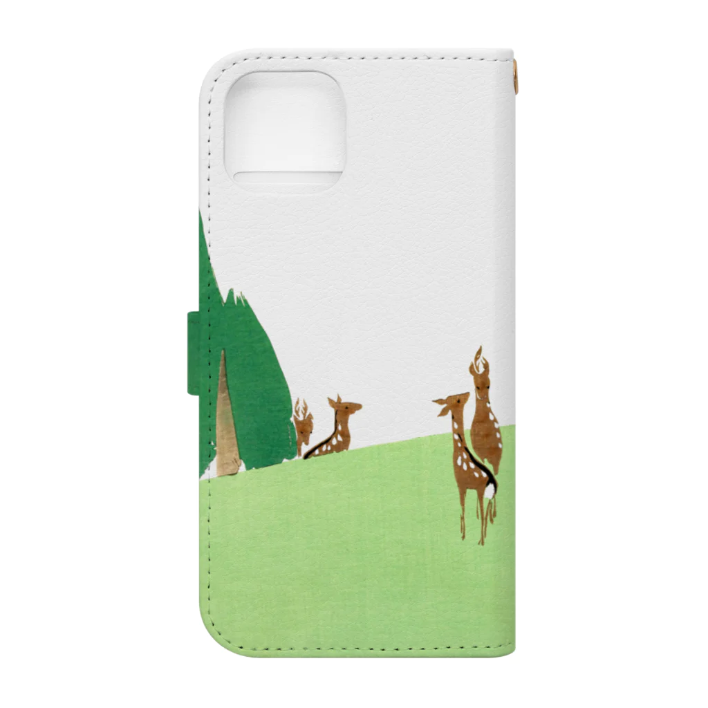 Nursery Rhymes  【アンティークデザインショップ】の春日野 Book-Style Smartphone Case :back