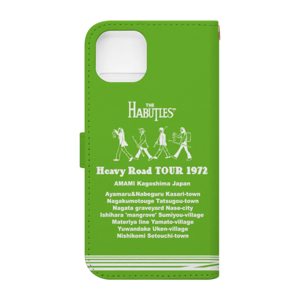 原ハブ屋【SUZURI店】のTHE HABUTLES（G-SA） Book-Style Smartphone Case :back