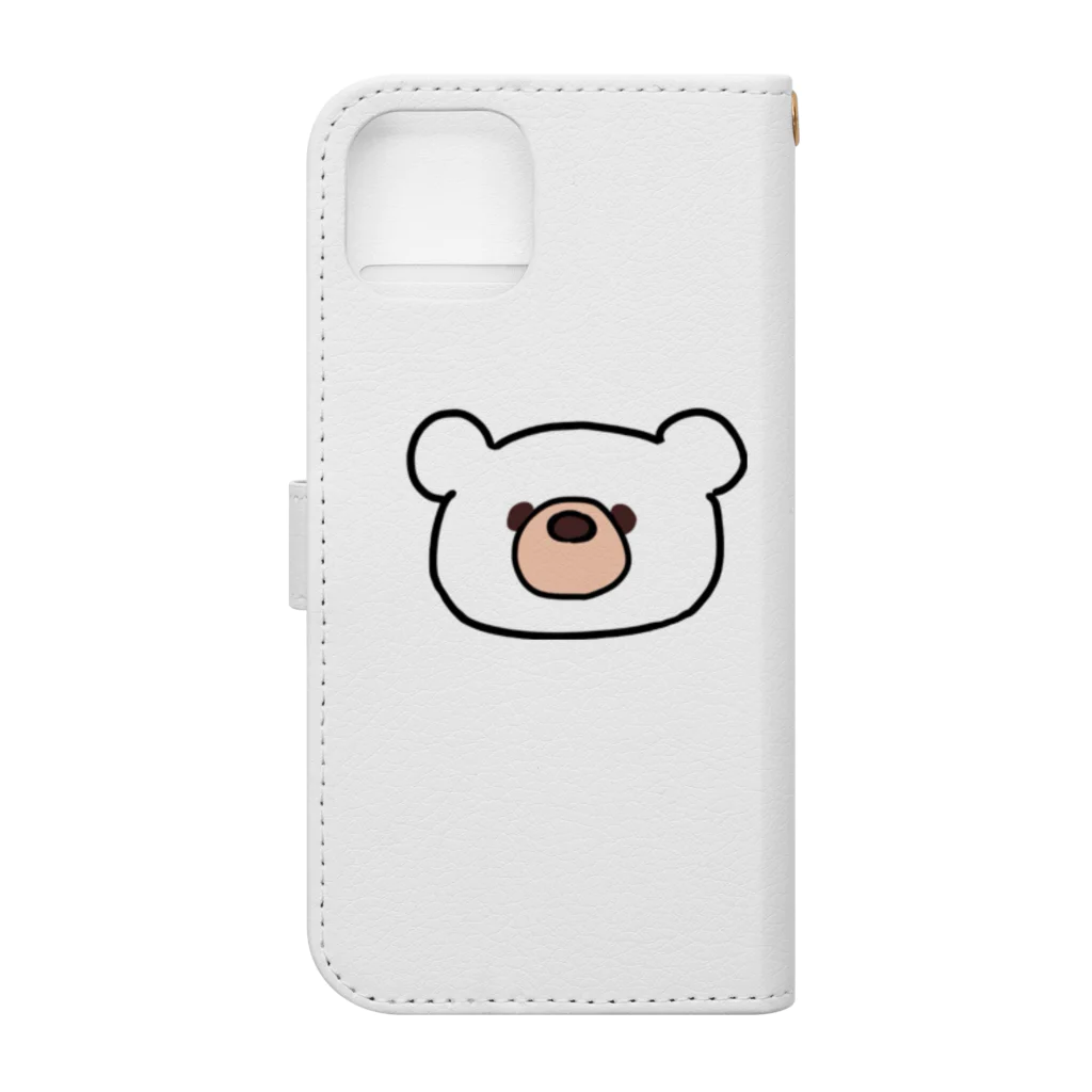 クマのブルくんのクマのブルくん Book-Style Smartphone Case :back