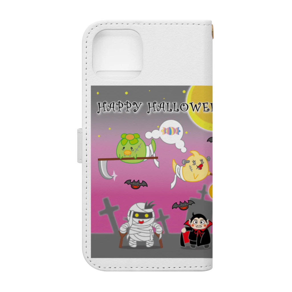 かいほう屋のHappy Halloween大集合 手帳型スマホケースの裏面