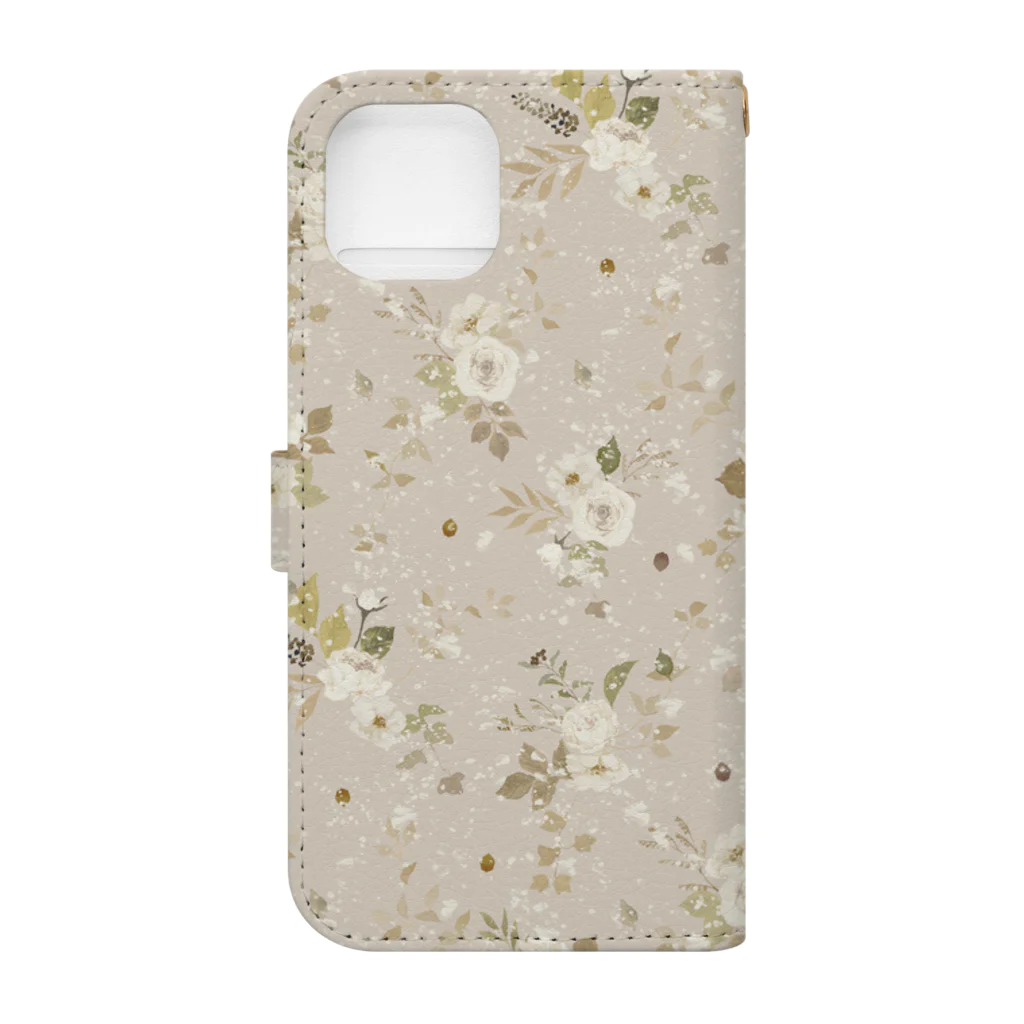 三浦朋代のRuimeme × 三浦朋代 〈Agathe〉flower Book-Style Smartphone Case :back