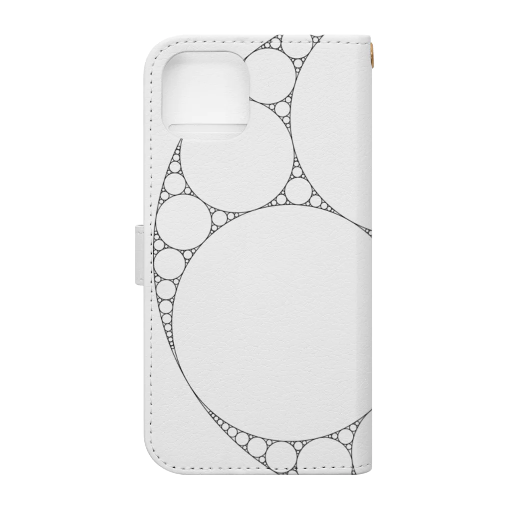 FRACTAL / フラクタルのFractal Apollonian Gasket 手帳型スマホケースの裏面