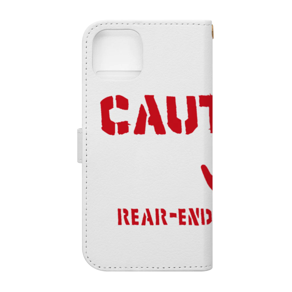 alt_203のCAUTION Book-Style Smartphone Case :back