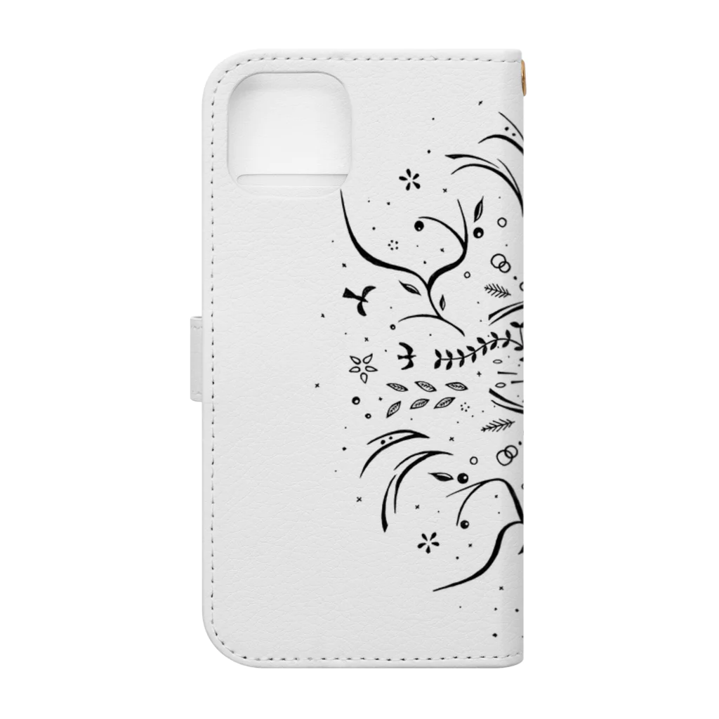 ༒ Aya Earthling ༒の希望よ集まれ　Hope, gather round! Book-Style Smartphone Case :back