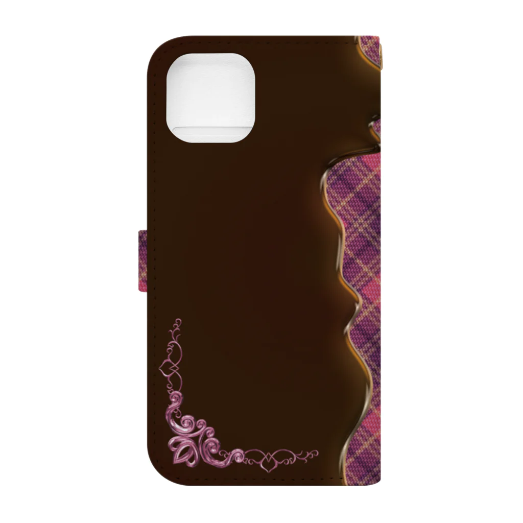 wassanのSWEET_13/13 Pro用デザイン Book-Style Smartphone Case :back