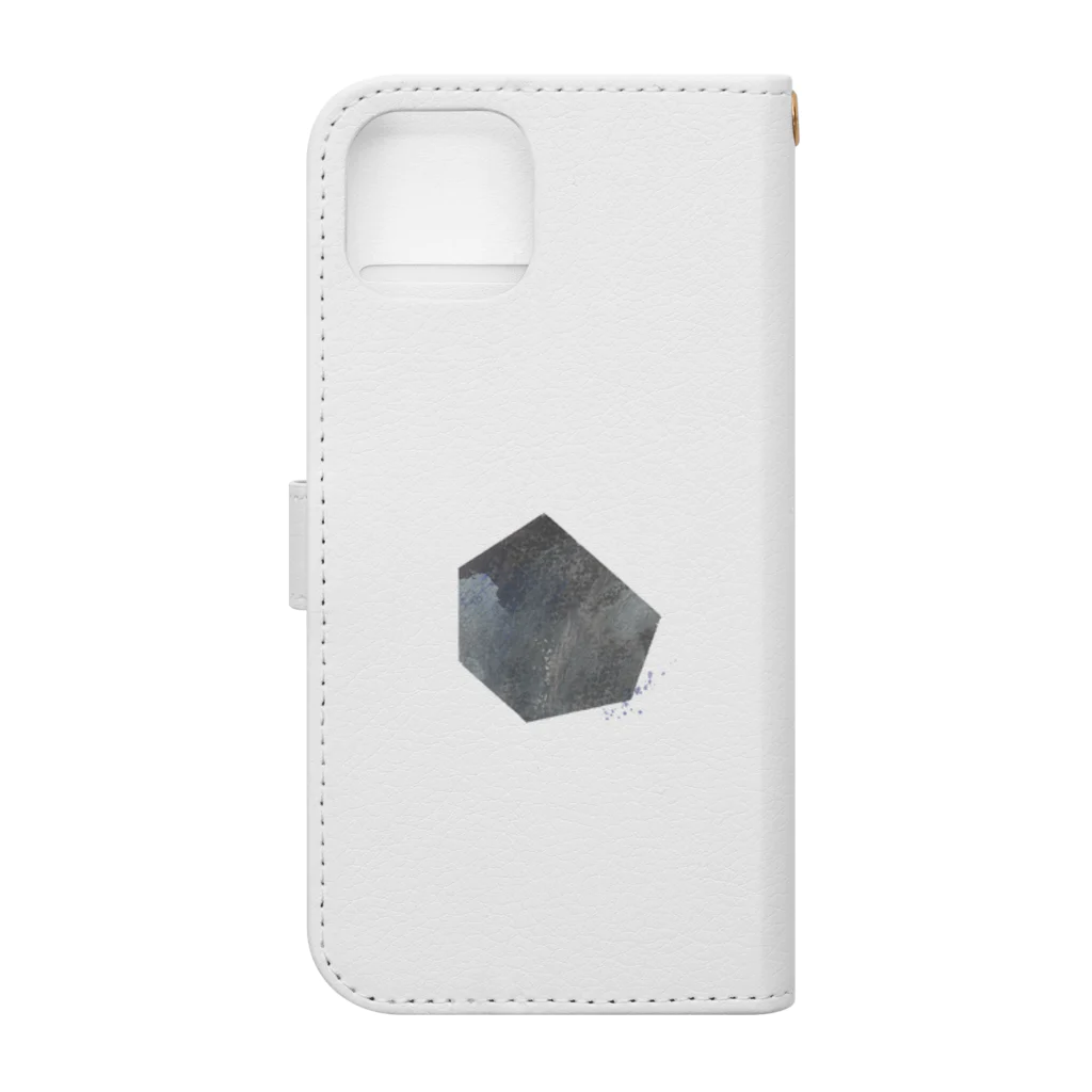 mokuo_nozomiの多角形03 Book-Style Smartphone Case :back