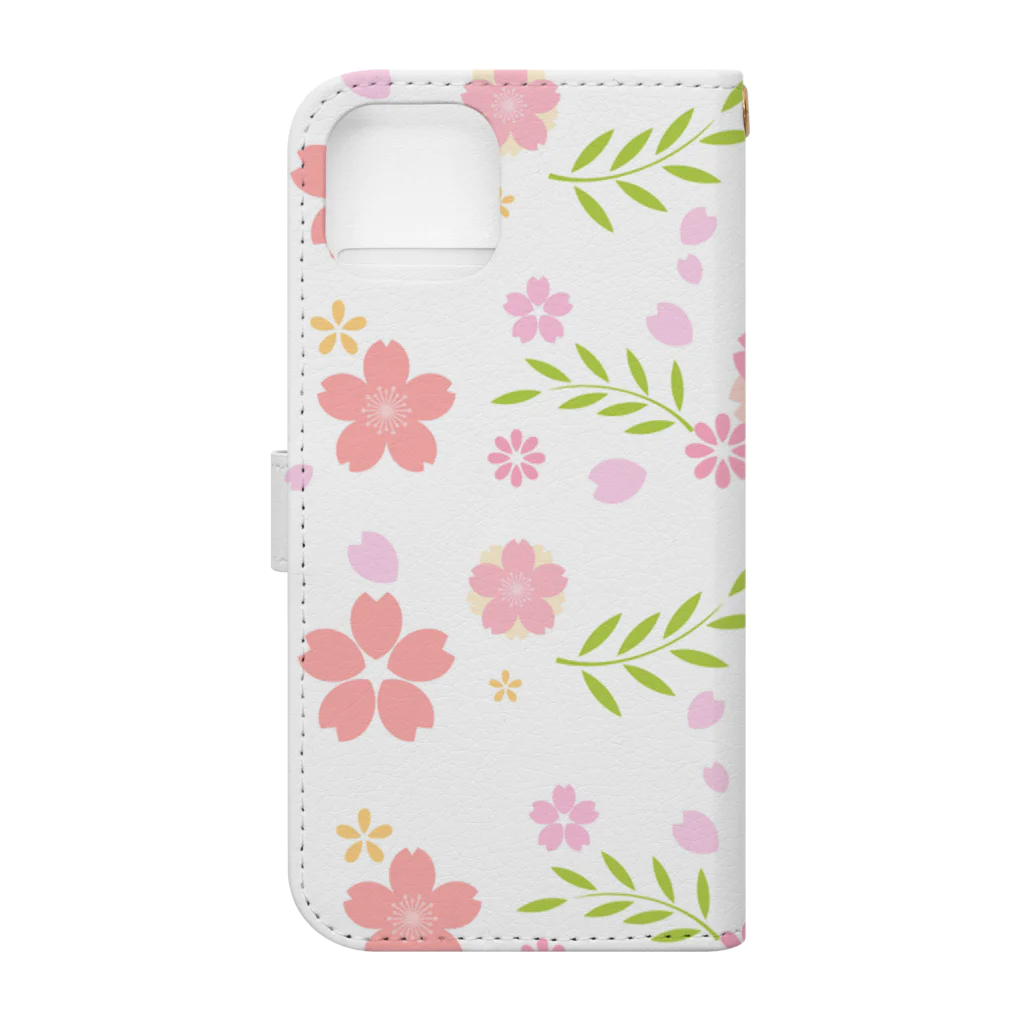 orange_honeyの桜76 Book-Style Smartphone Case :back