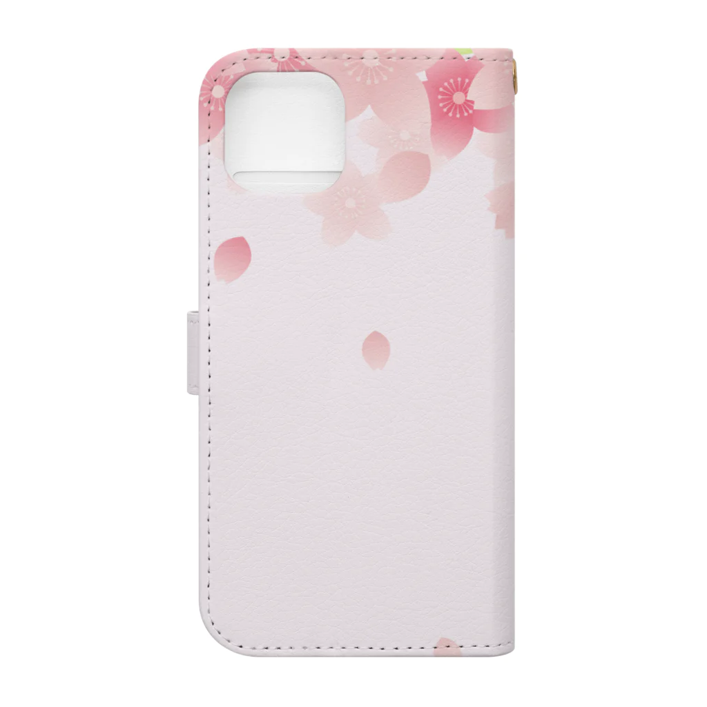 orange_honeyの桜75-2 Book-Style Smartphone Case :back