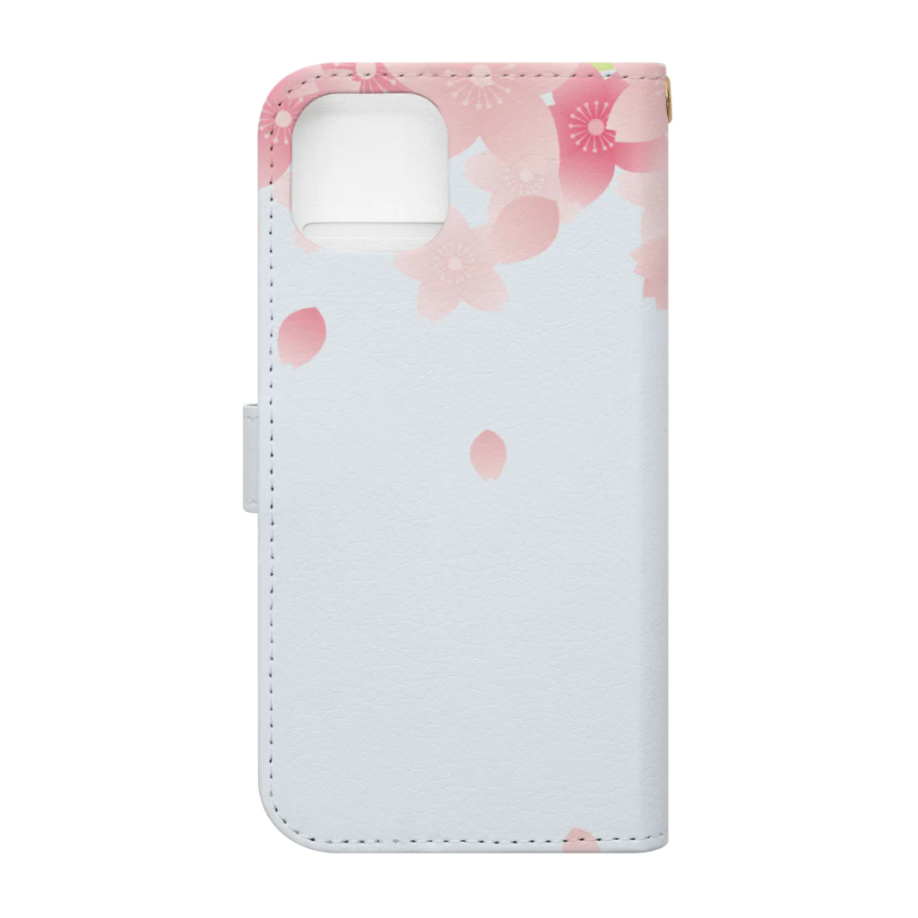 orange_honeyの桜75-5 Book-Style Smartphone Case :back