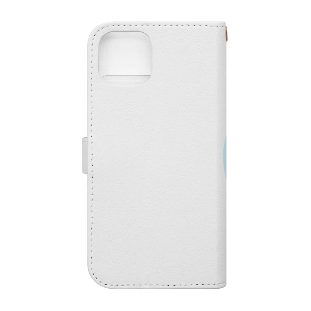 スマイルスタイルの我こそはオウサマ(ペンギン)アイスブルー Book-Style Smartphone Case :back