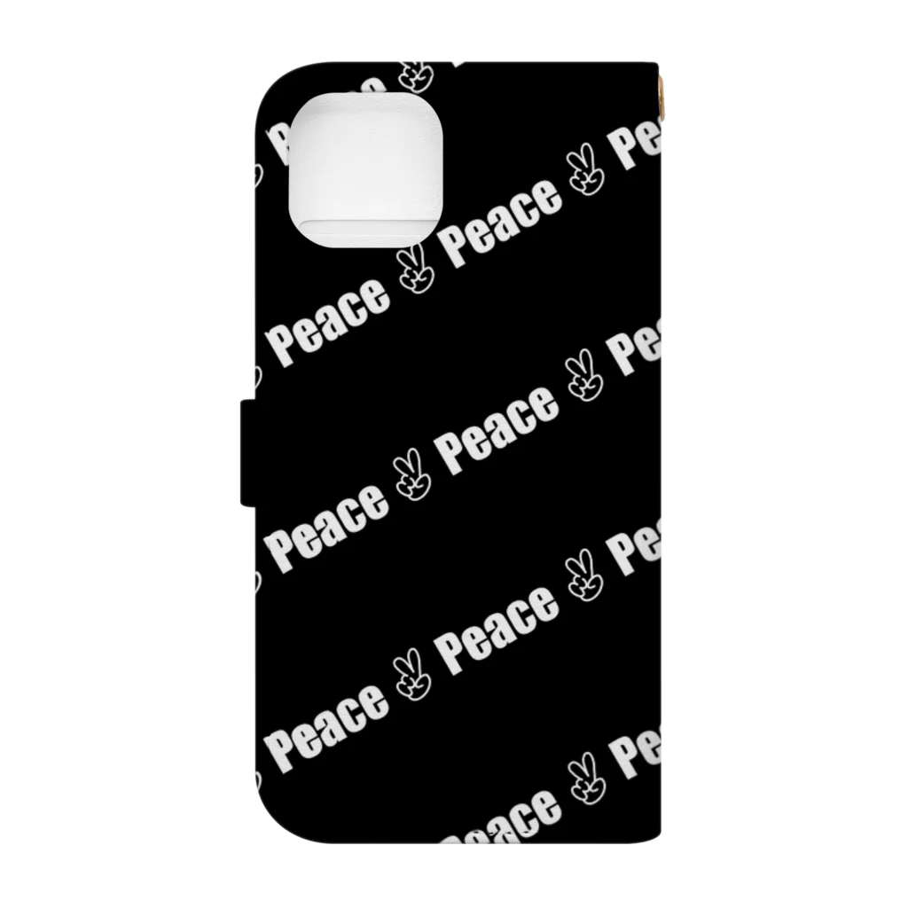 Lucky punch🇯🇵のLucky punch PEACEグッズ Book-Style Smartphone Case :back