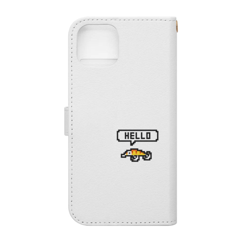 ドット絵どうぞの美味しいよ Book-Style Smartphone Case :back