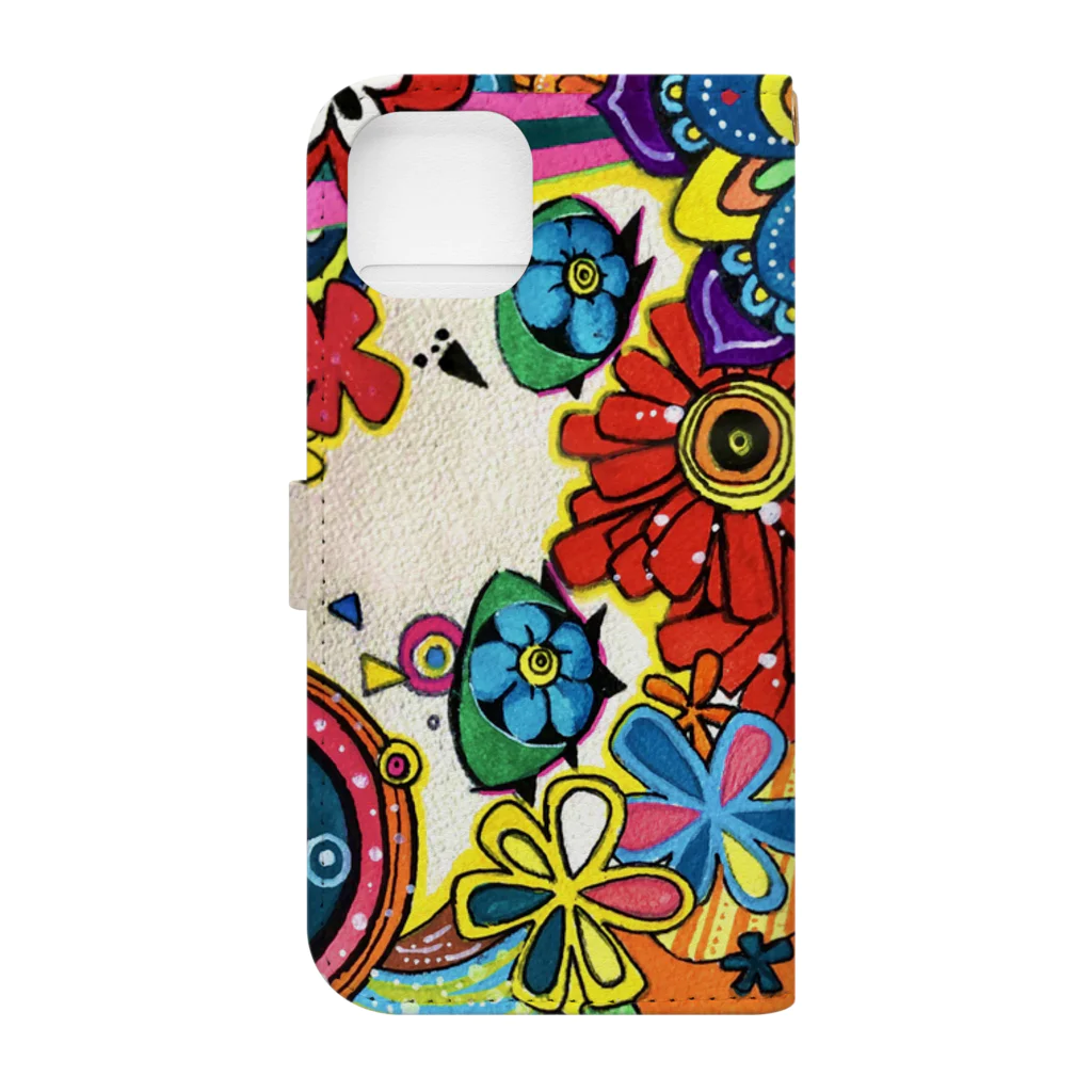 イシヤマナツ【natip】のTROPICARIGHT 縦ver. Book-Style Smartphone Case :back