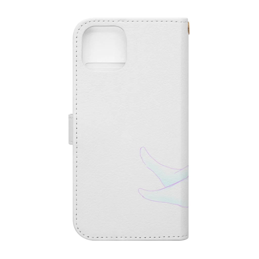 ﾓﾁｬﾓﾁｬの水色ジャージちゃん Book-Style Smartphone Case :back