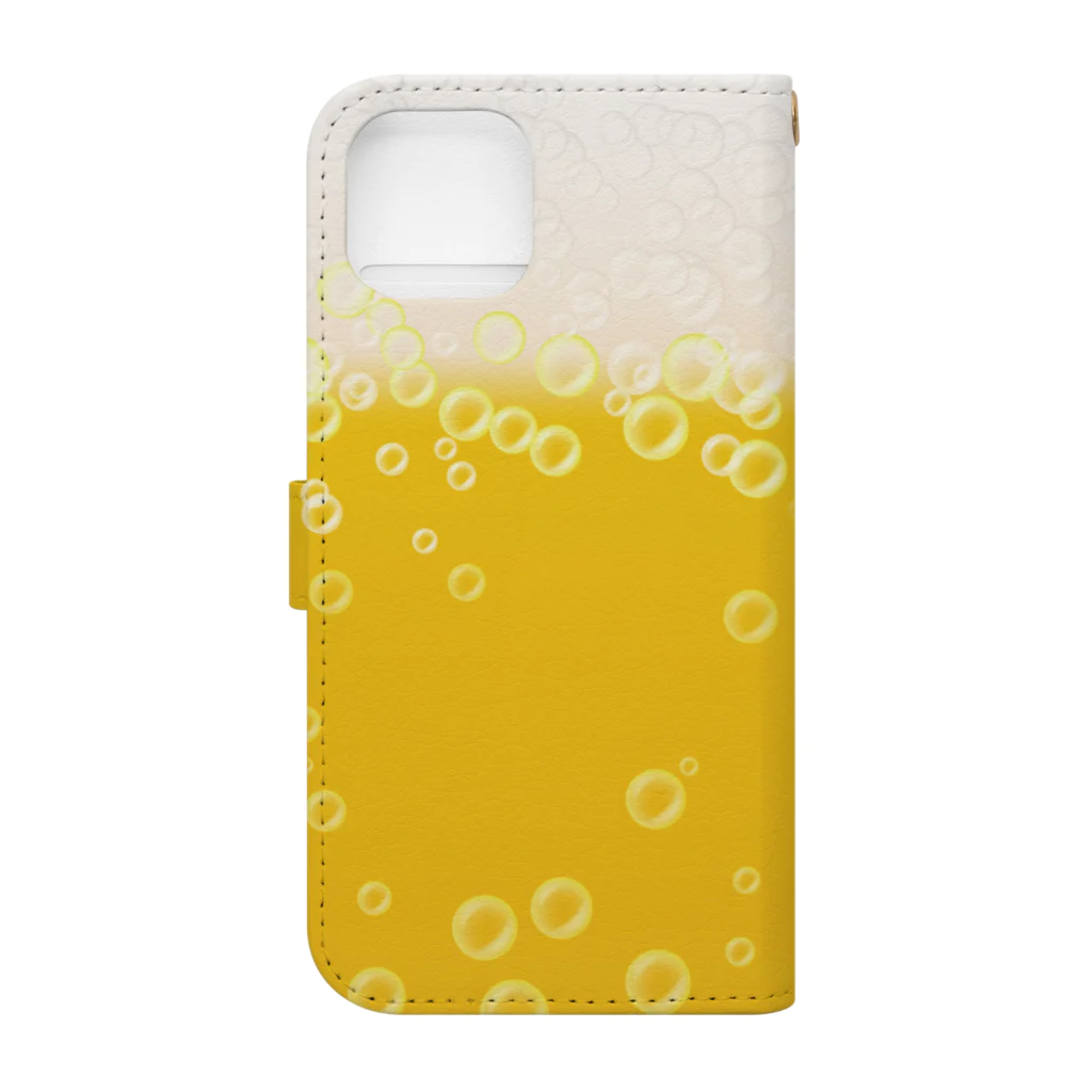 自由呑酒党のリアルビール風 (Datte Sukinandamono Sake) Book-Style Smartphone Case :back