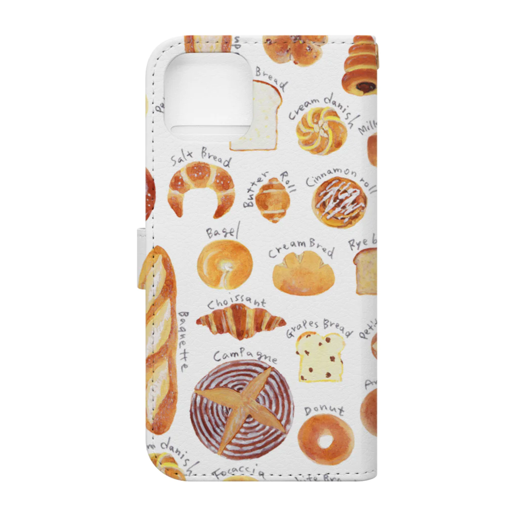 fig-treeのBAKERY_W　手帳型スマホケース Book-Style Smartphone Case :back