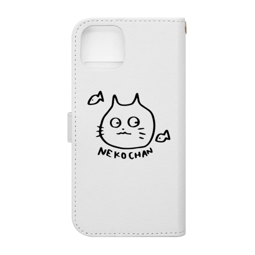 NEKOCHANのNEKOCHANとこざかな 手帳型スマホケースの裏面