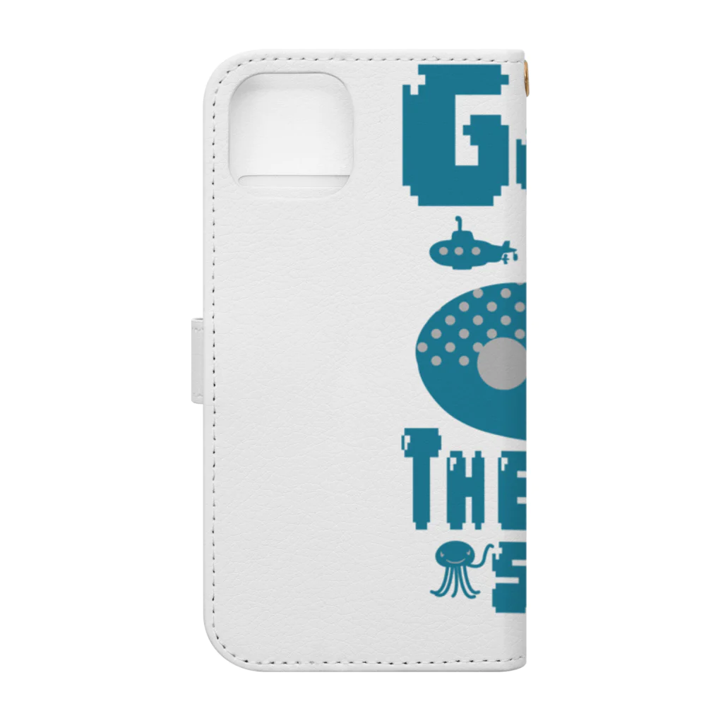 キッズモード某の海底へ行こう! Book-Style Smartphone Case :back