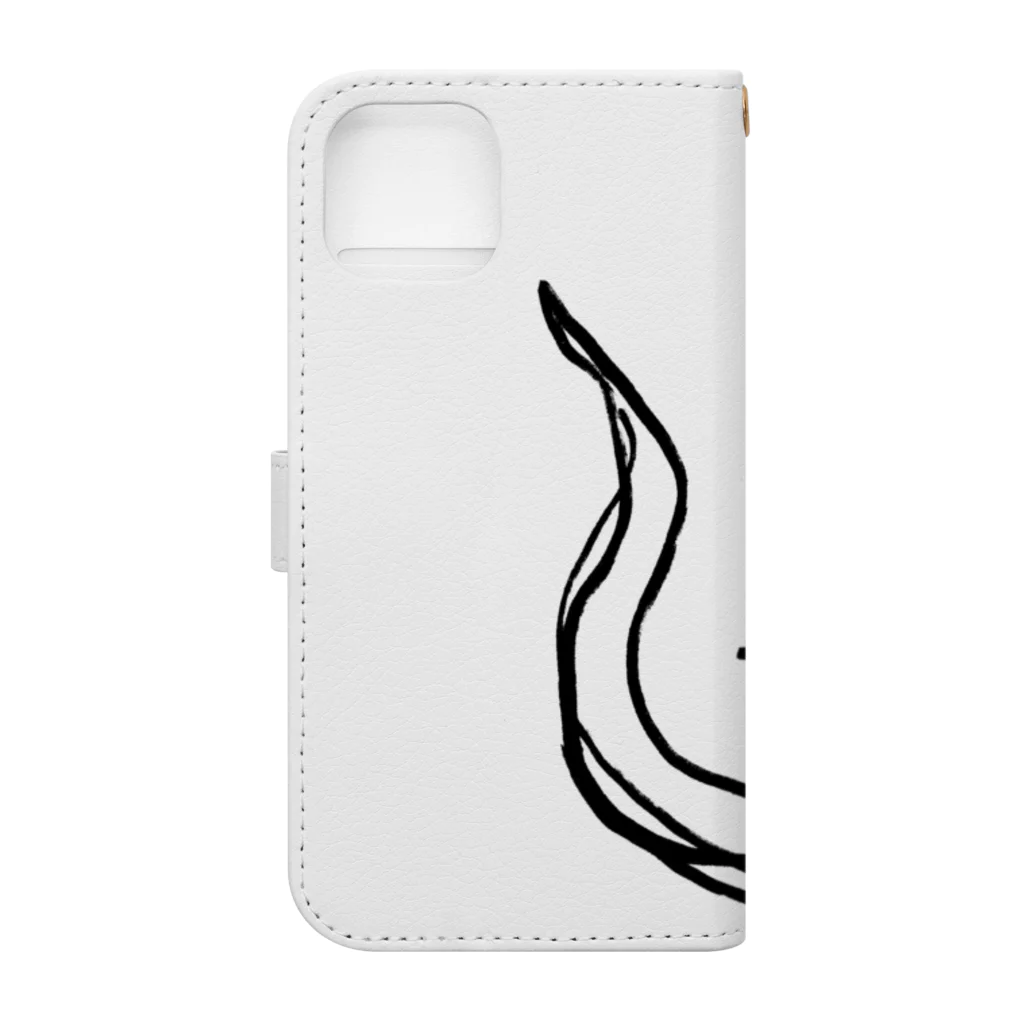 Villiamの【黒】ヘソ天オオトカゲ / HESOTEN VARANUS Book-Style Smartphone Case :back