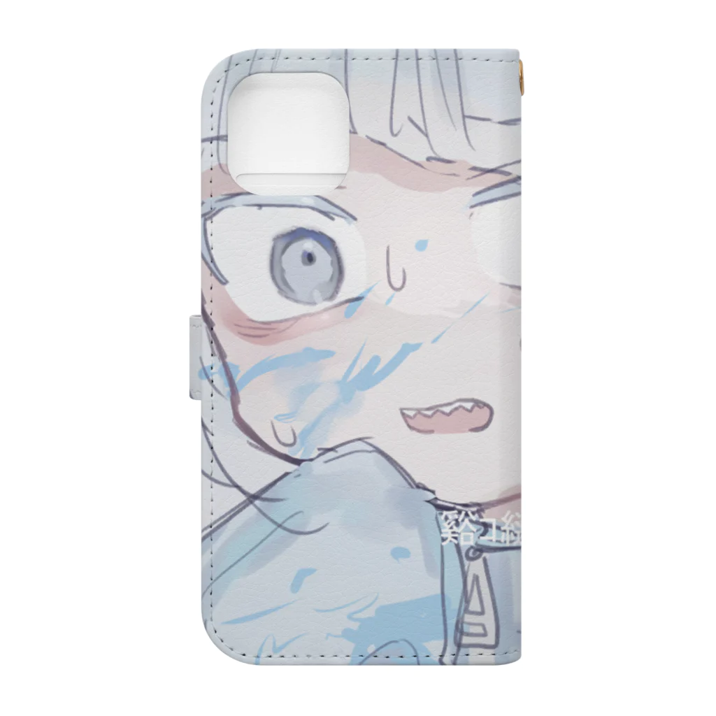 あくむ病院の浮遊。 Book-Style Smartphone Case :back