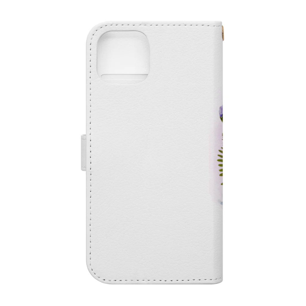 kotoriのセキセイインコぴろ＆ふく　グッズ Book-Style Smartphone Case :back