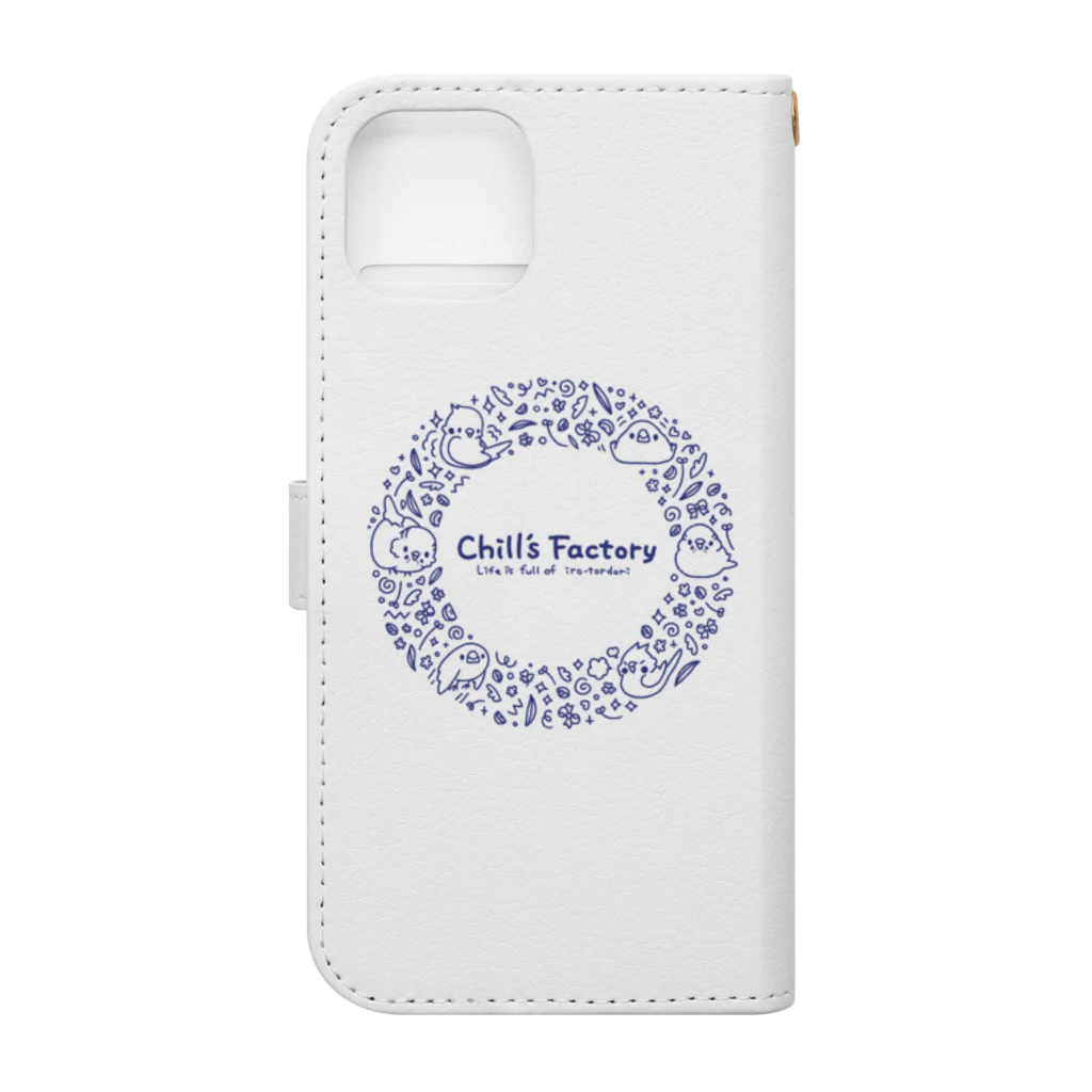 Chill`s Factoryのイロトリドリ Book-Style Smartphone Case :back