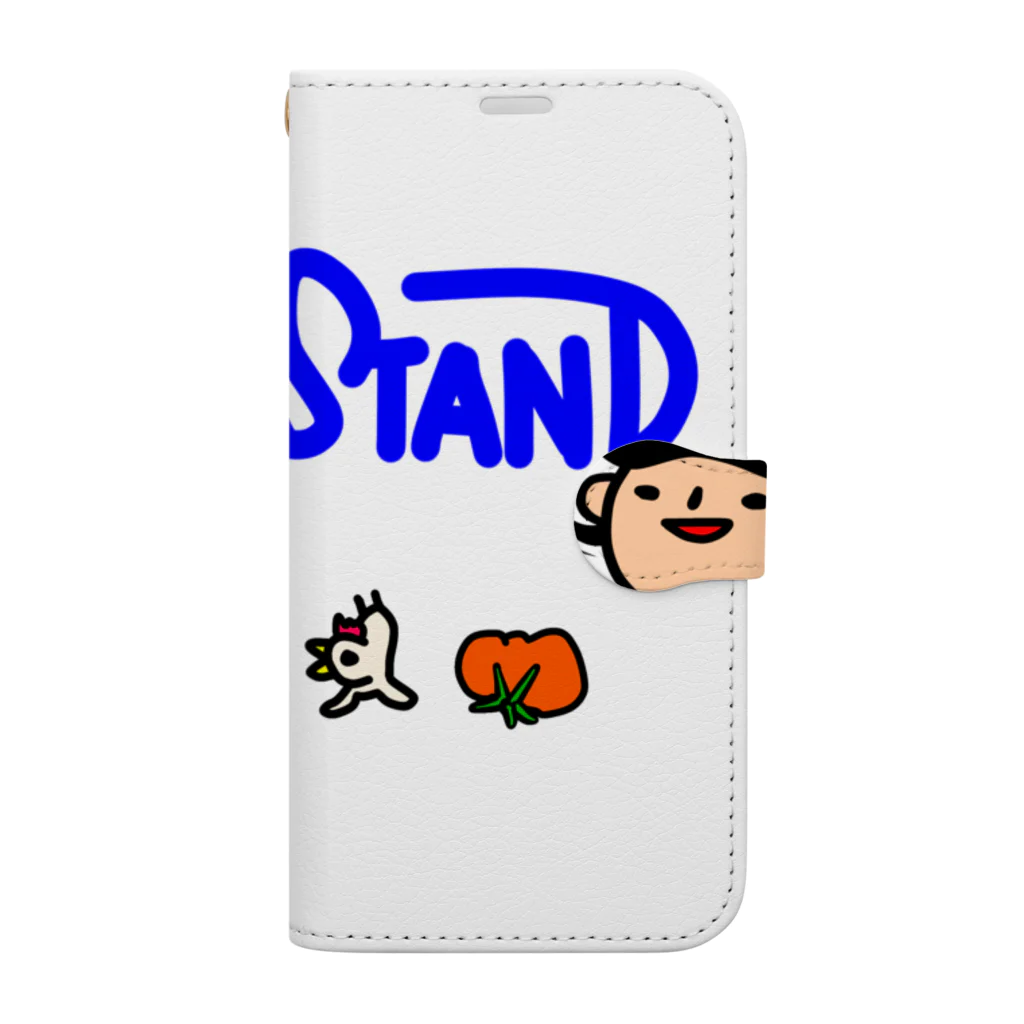 momino studio SHOPのトマトリトワニコネコネヌイんさのみも Book-Style Smartphone Case