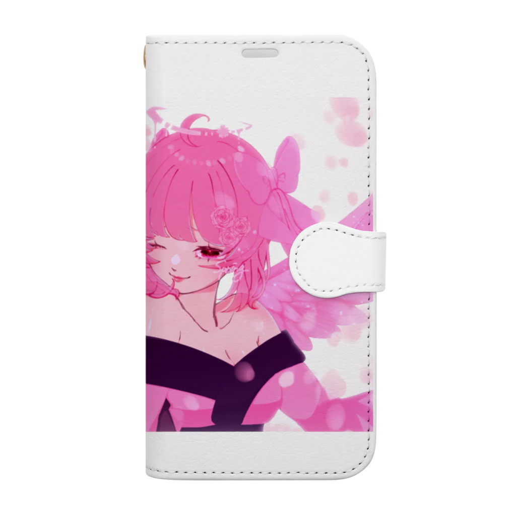 💐Color Clow Heart🥀/ 野口りず🐰のPhantom Sisters (Color&Spring) 誕生日イラストグッズ Book-Style Smartphone Case