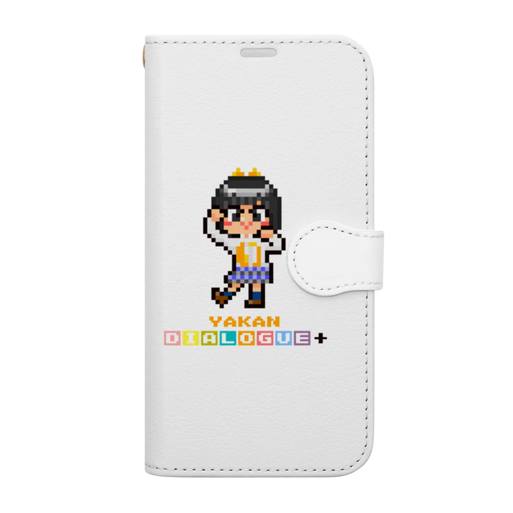 DIALOGUE＋のドットDIALOGUE＋ やかん推し手帳型スマホケース Book-Style Smartphone Case