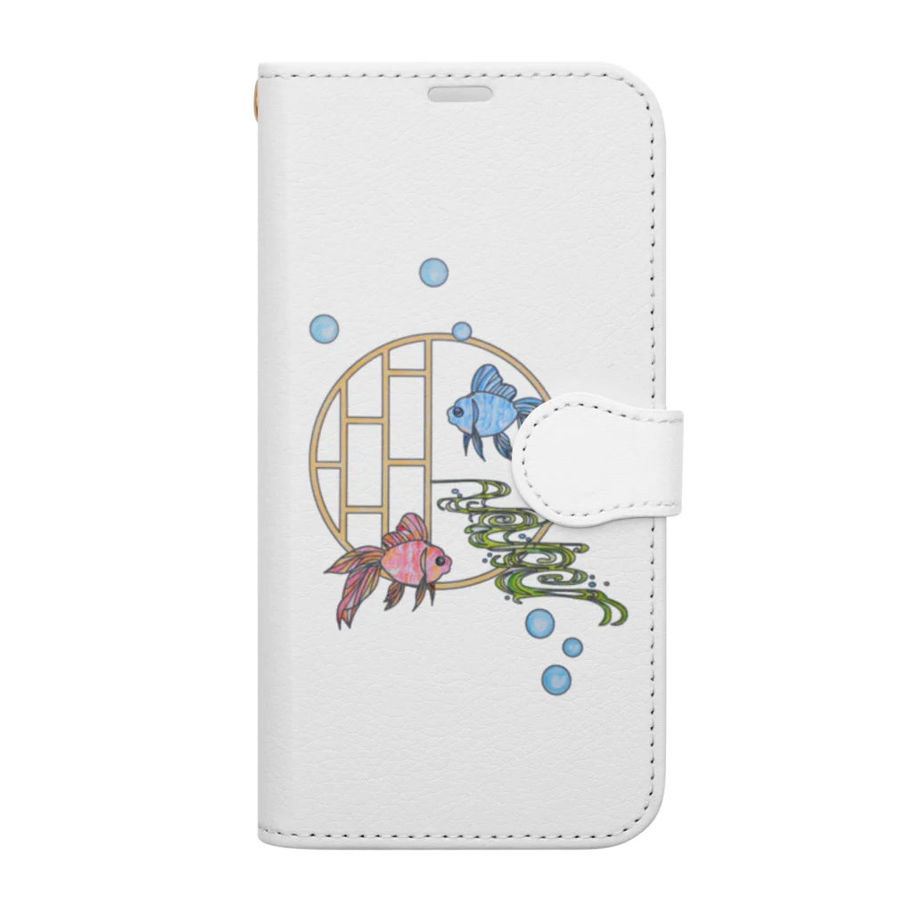 NANASHOPのGoldFish金魚 Book-Style Smartphone Case