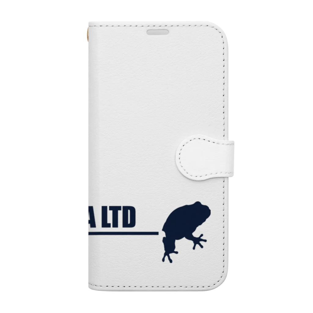 FROG'S TERRA LTDのシルエット　ロゴ　ディープシーブルー Book-Style Smartphone Case