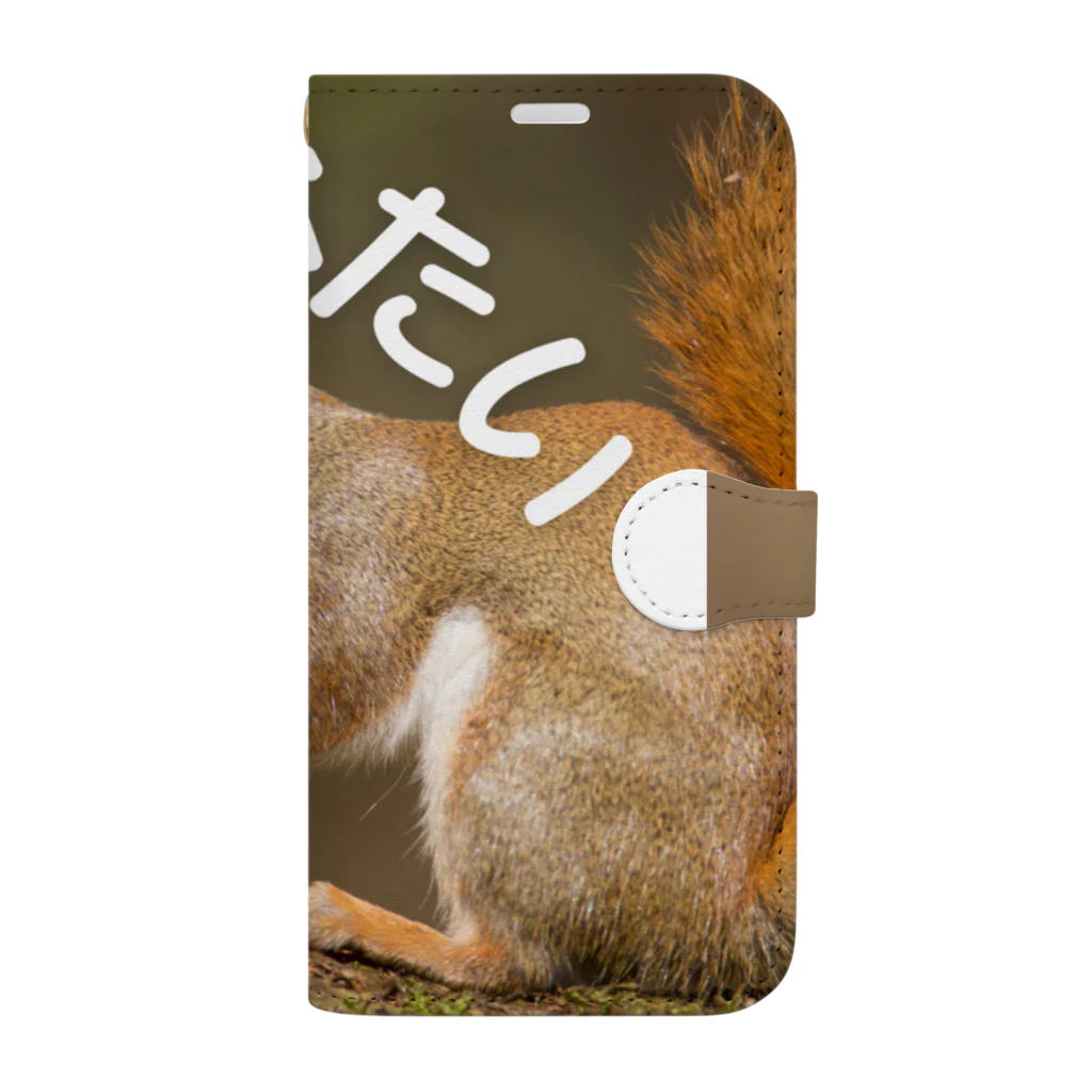 ミラくまのありがたい-りす-正方形 Book-Style Smartphone Case