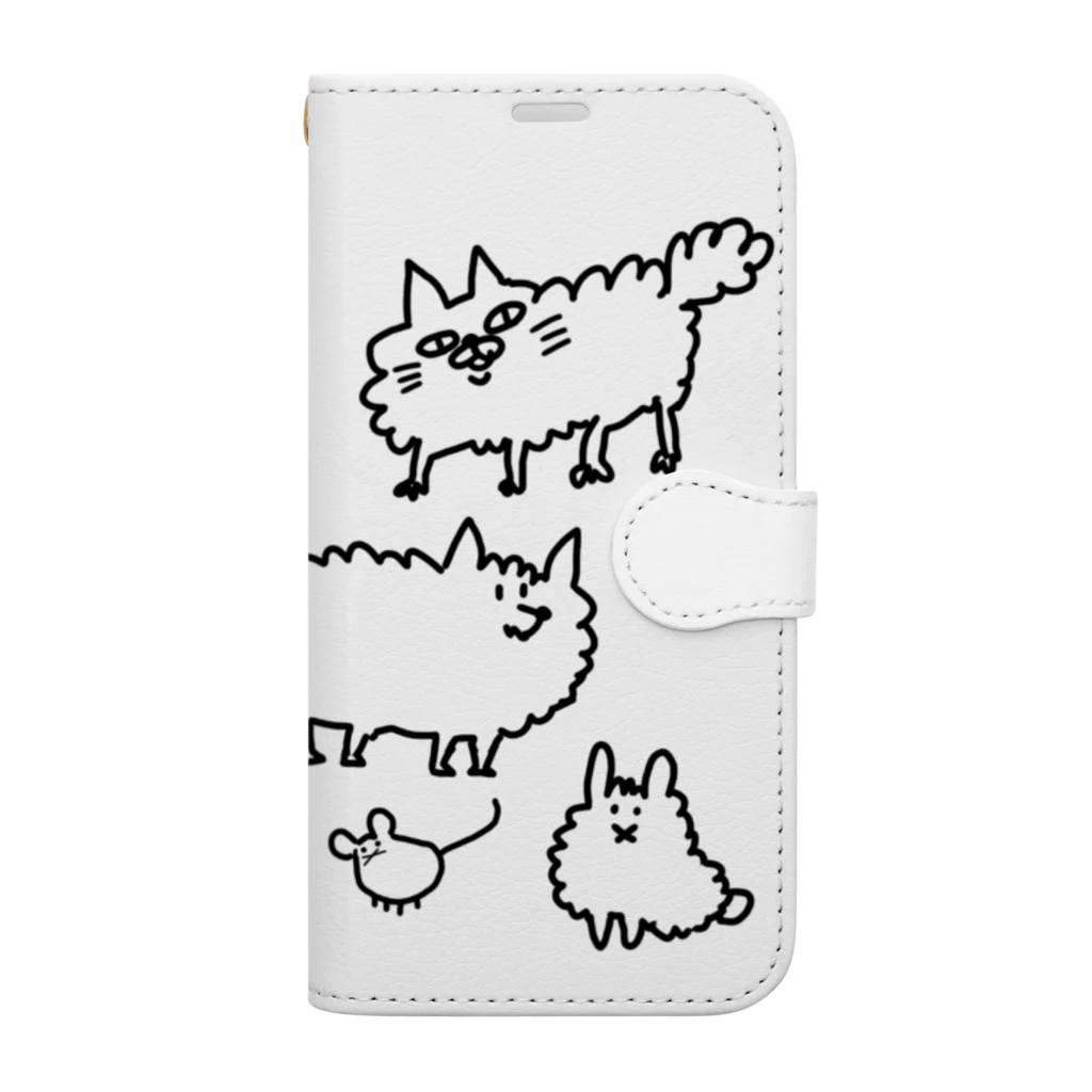 まるこのもふもふ Book-Style Smartphone Case