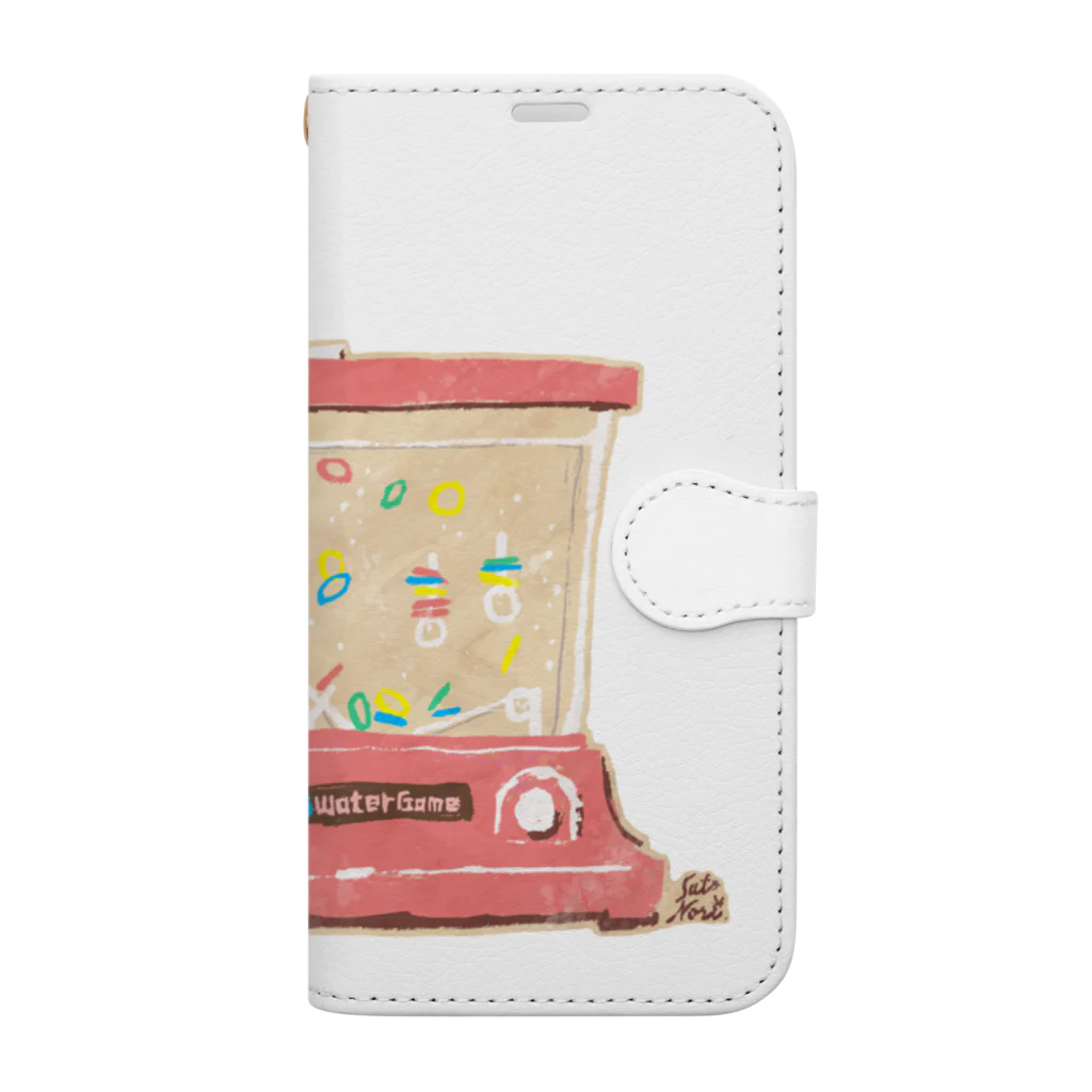 サトウノリコ*の【昭和】ウォーターゲーム Book-Style Smartphone Case