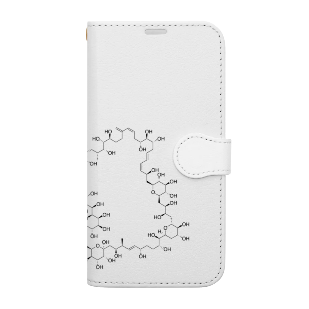 生肉のパリトキシン構造式 Book-Style Smartphone Case