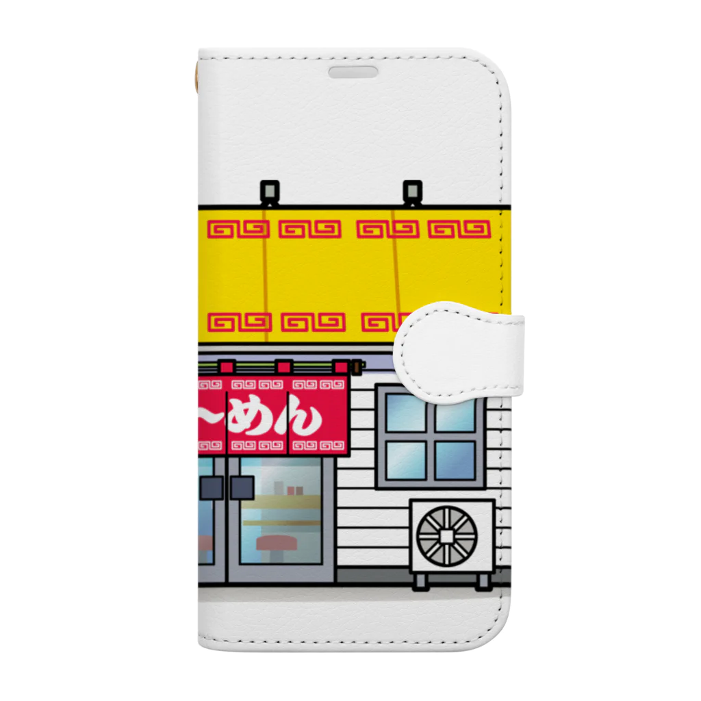 旨味教授といちごもちぷりんのラーメン屋 Book-Style Smartphone Case