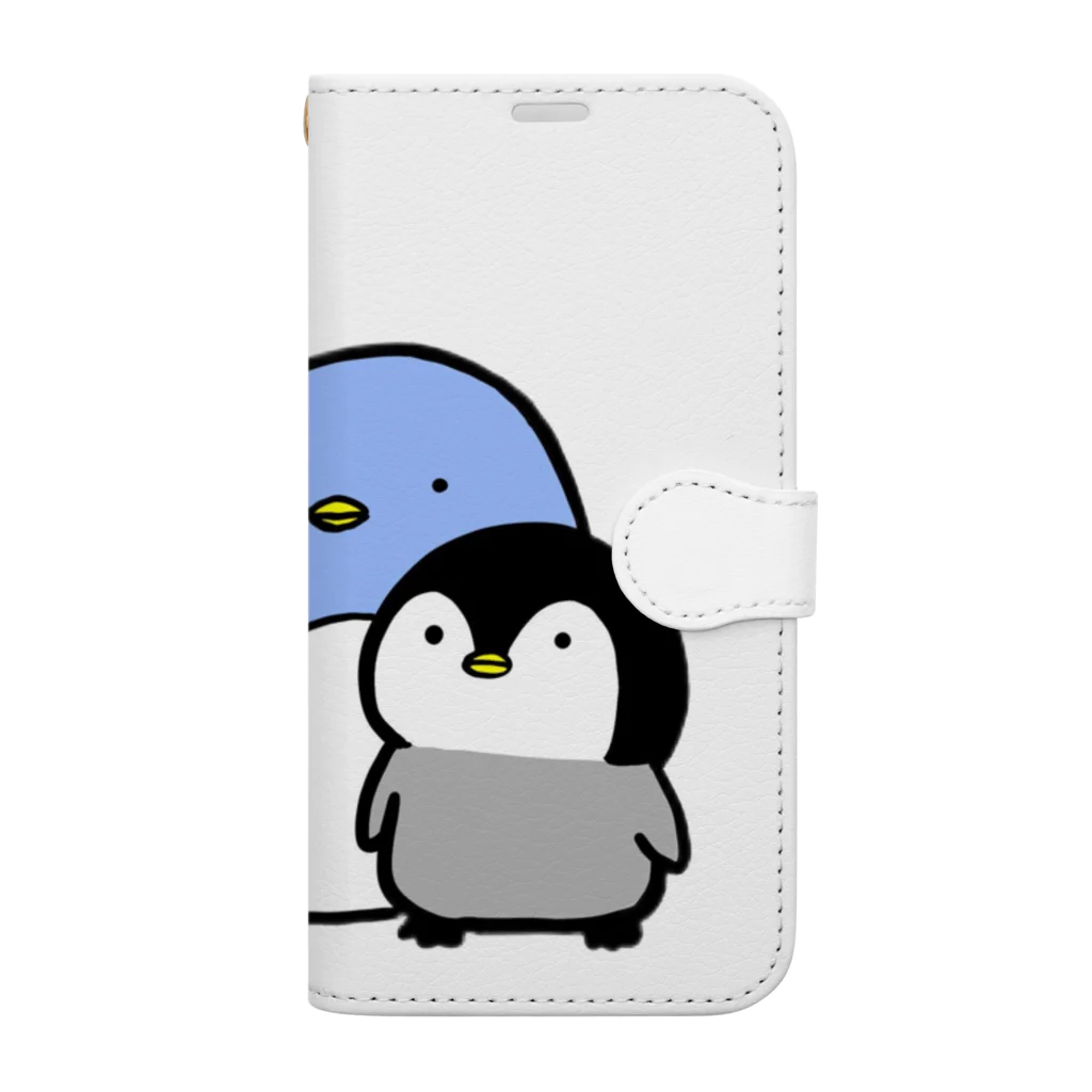 御散歩のペンギンズ  Book-Style Smartphone Case