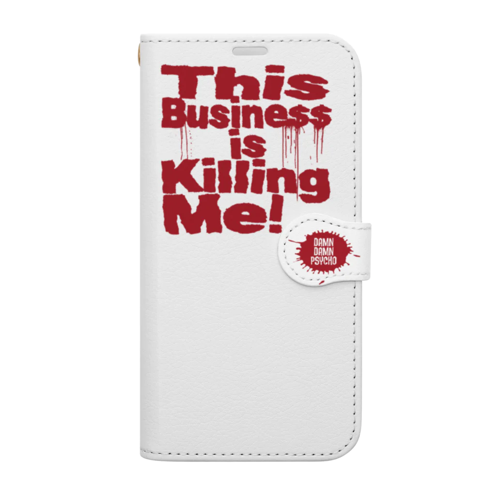 ダムダムサイコ　- Damn Damn Psycho -の【This Business is Killing Me!】手帳型スマホケース Book-Style Smartphone Case