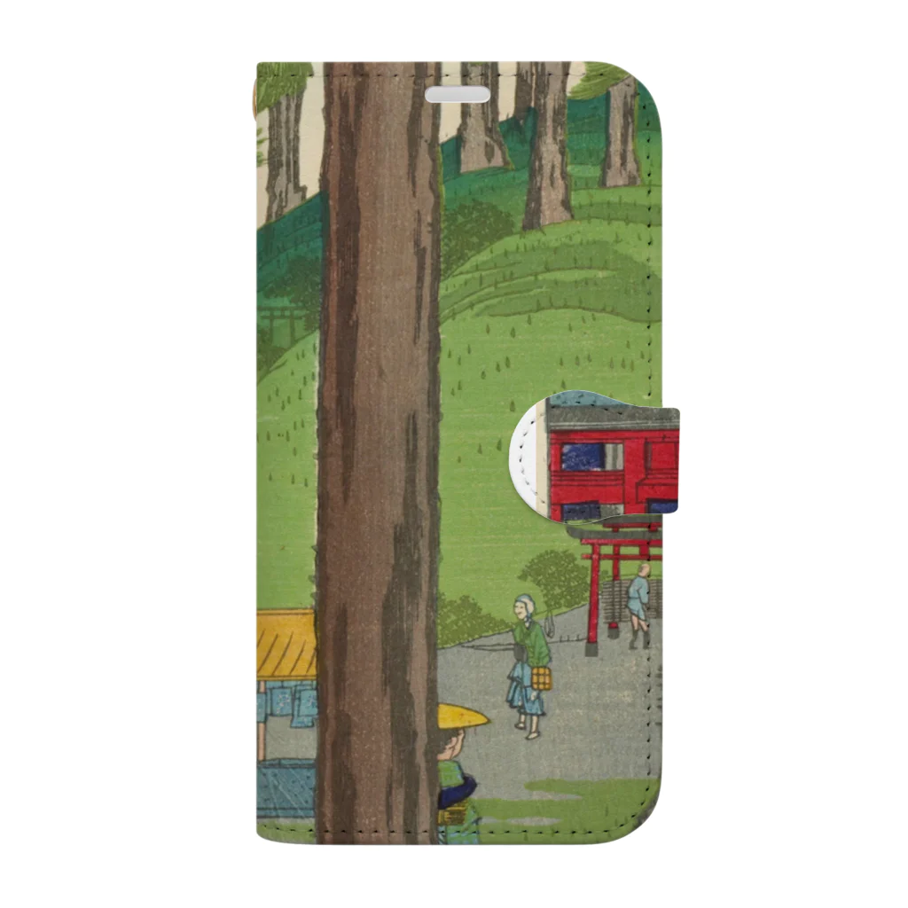 旨味教授といちごもちぷりんの東京名所四十八景　王子稲荷内白狐乃社 Book-Style Smartphone Case